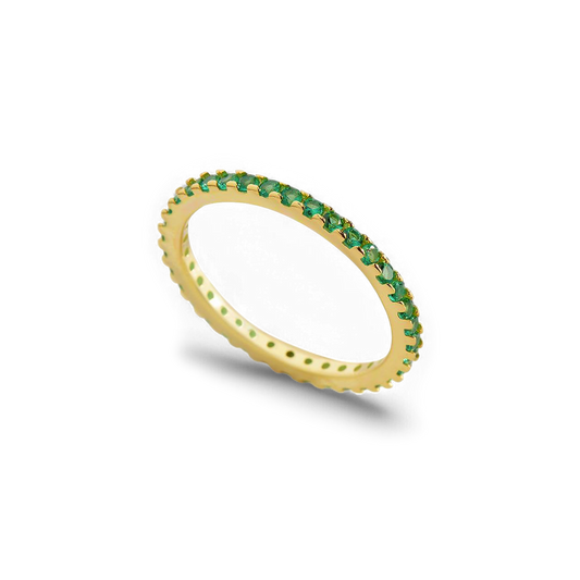 Birthstone Eternity Stacking Ring