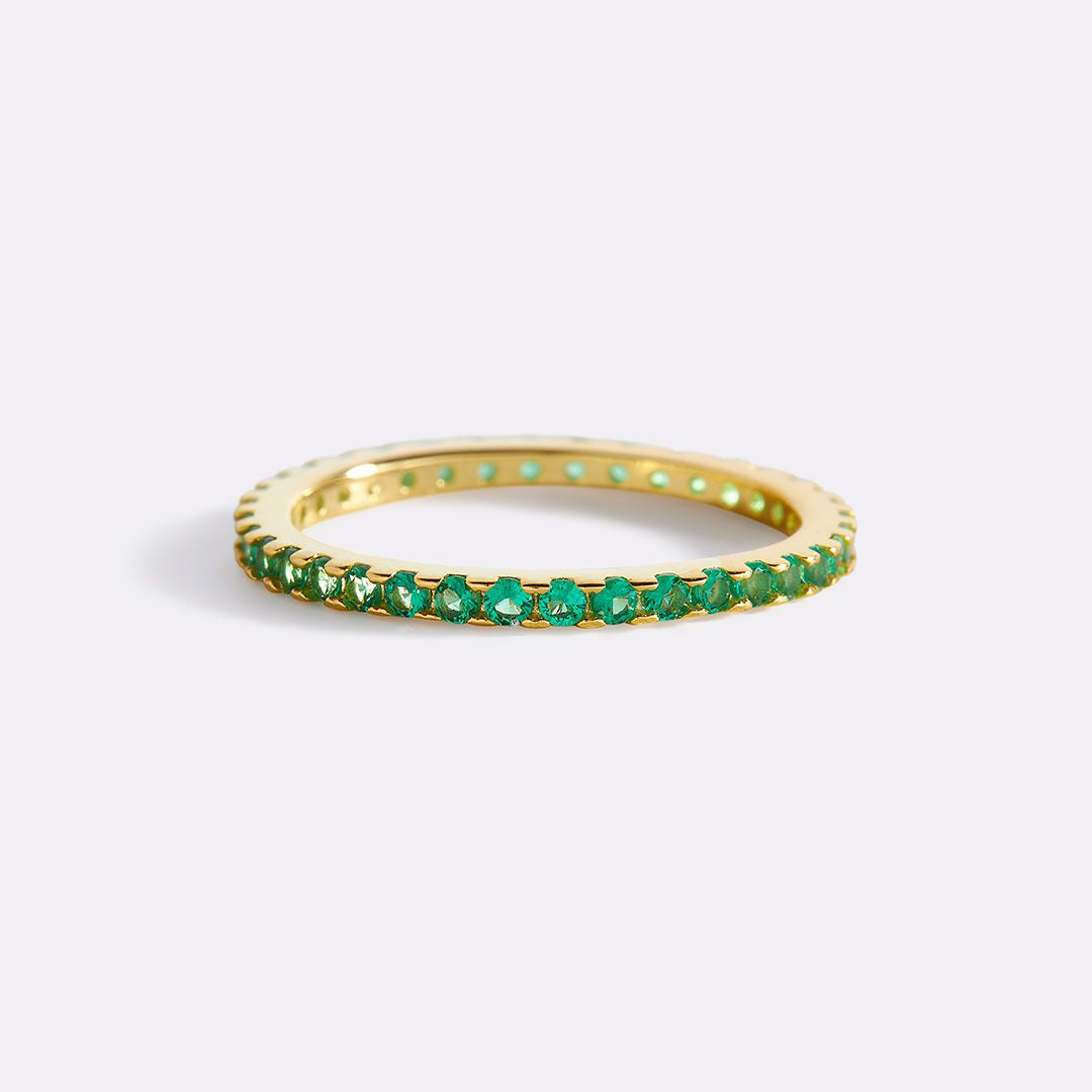 Birthstone Eternity Stacking Ring