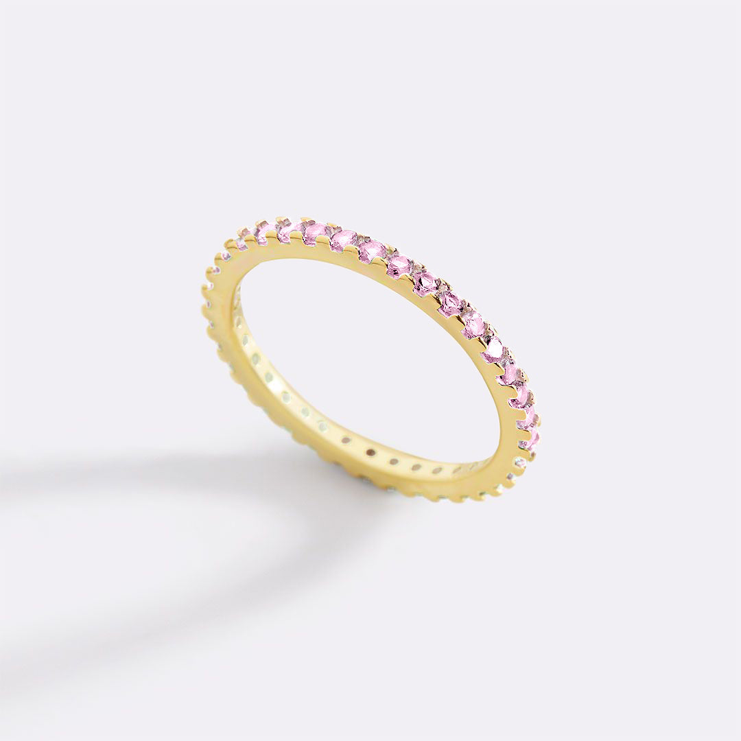 Birthstone Eternity Stacking Ring