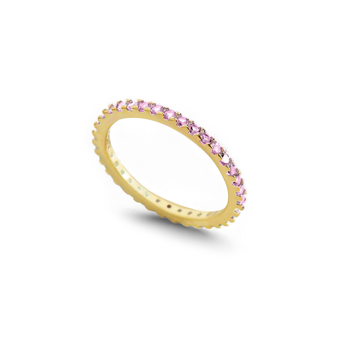 Birthstone Eternity Stacking Ring