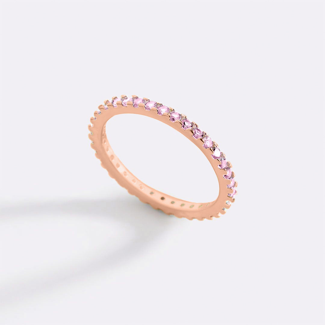 Birthstone Eternity Stacking Ring