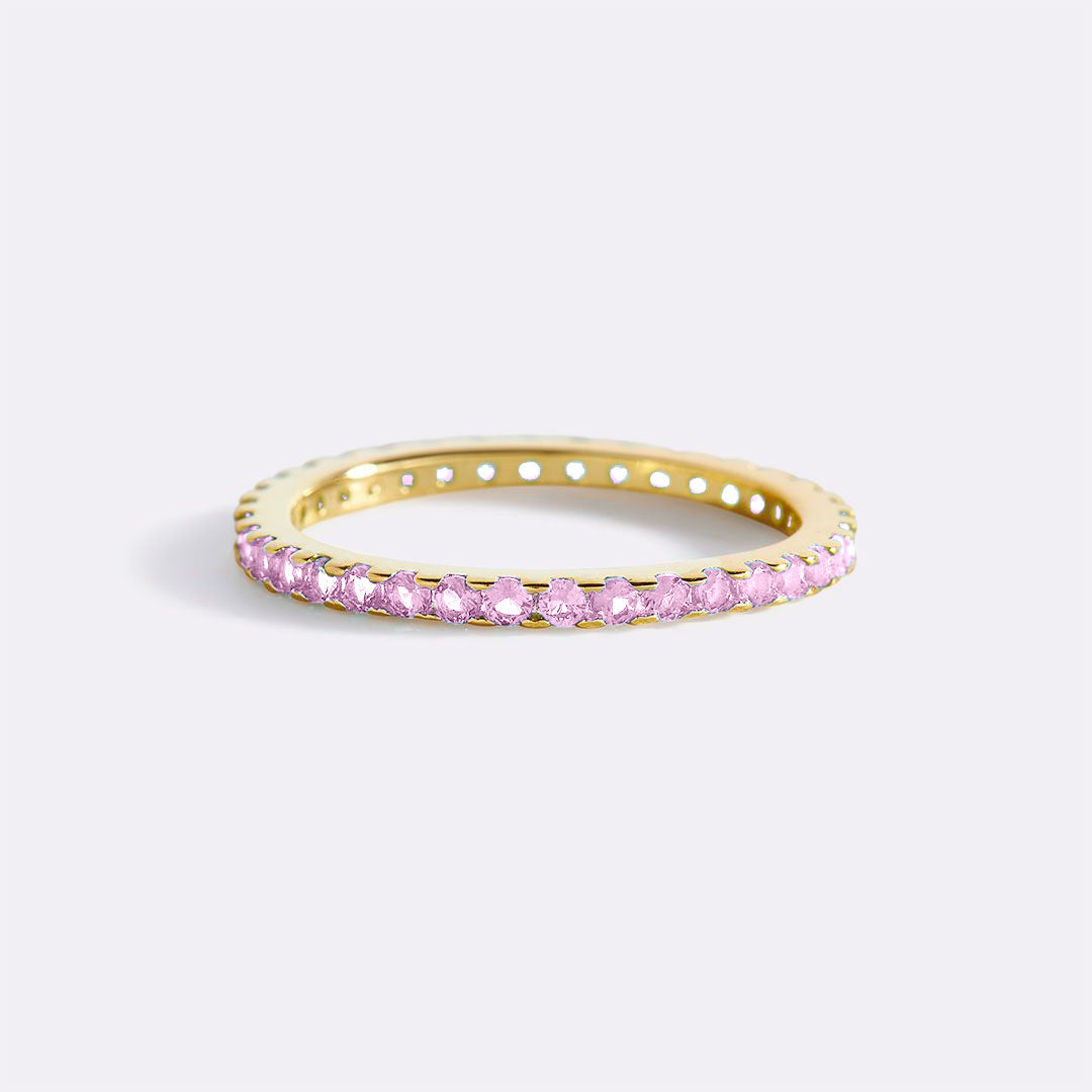 Birthstone Eternity Stacking Ring