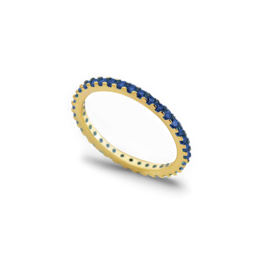 Birthstone Eternity Stacking Ring