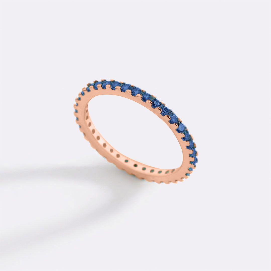 Birthstone Eternity Stacking Ring