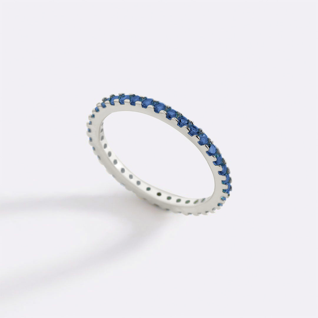 Birthstone Eternity Stacking Ring