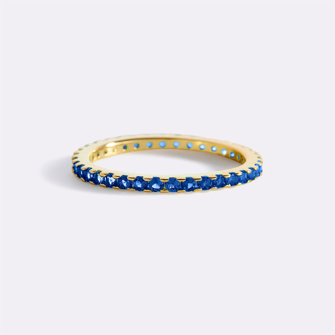 Birthstone Eternity Stacking Ring