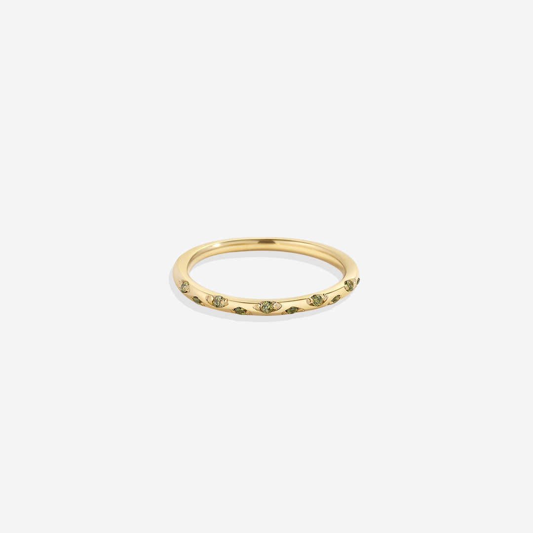 Dainty Birthstone Constellation Band