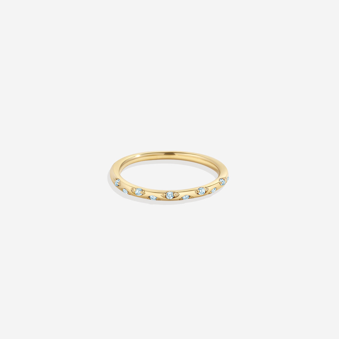 Dainty Birthstone Constellation Band
