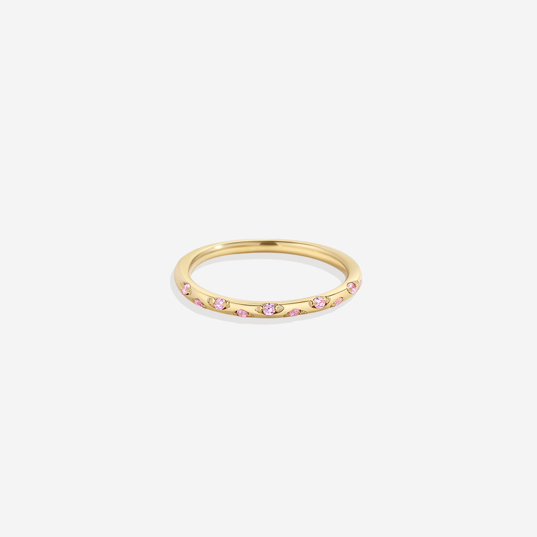 Dainty Birthstone Constellation Band