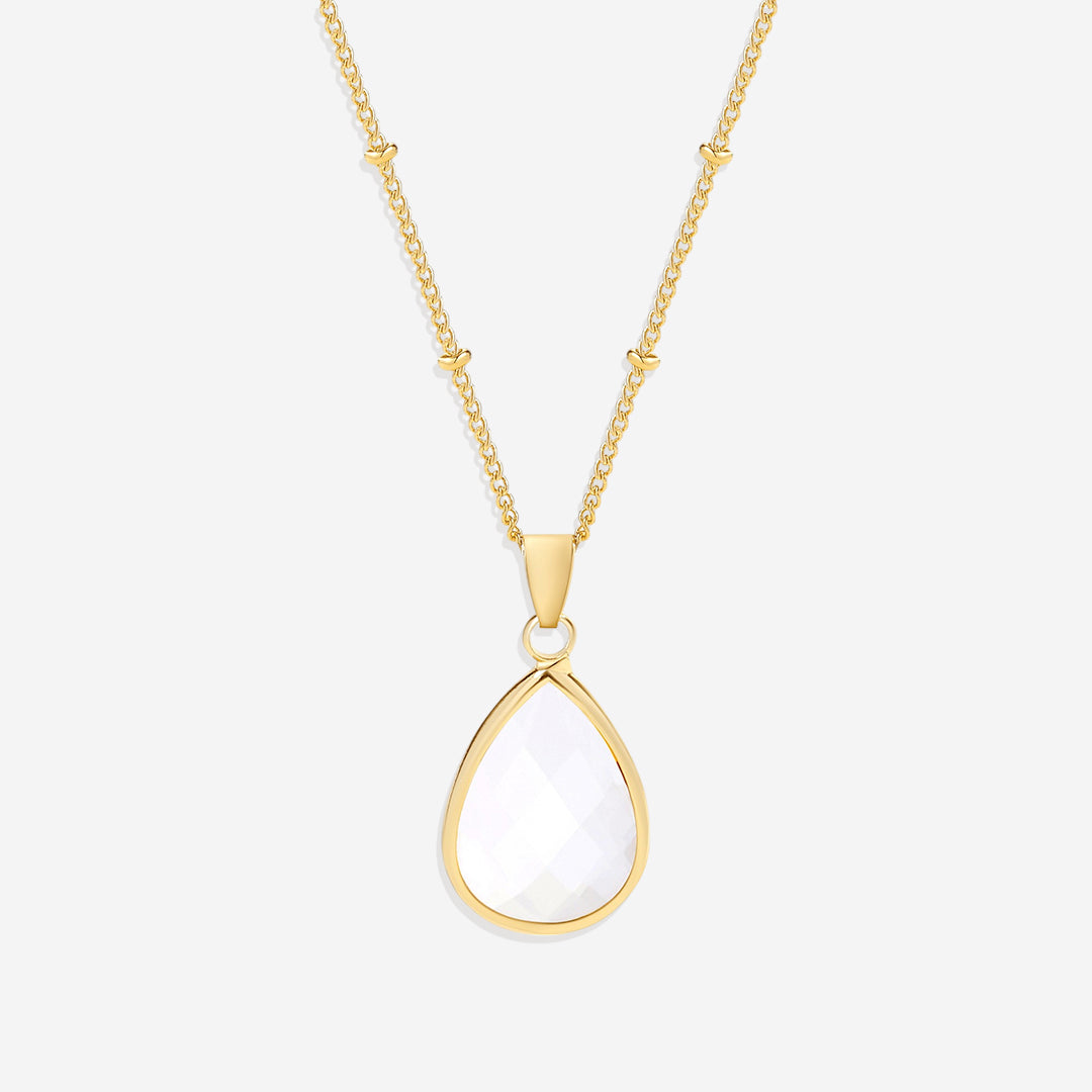 Birthstone Drop Pendant Necklace