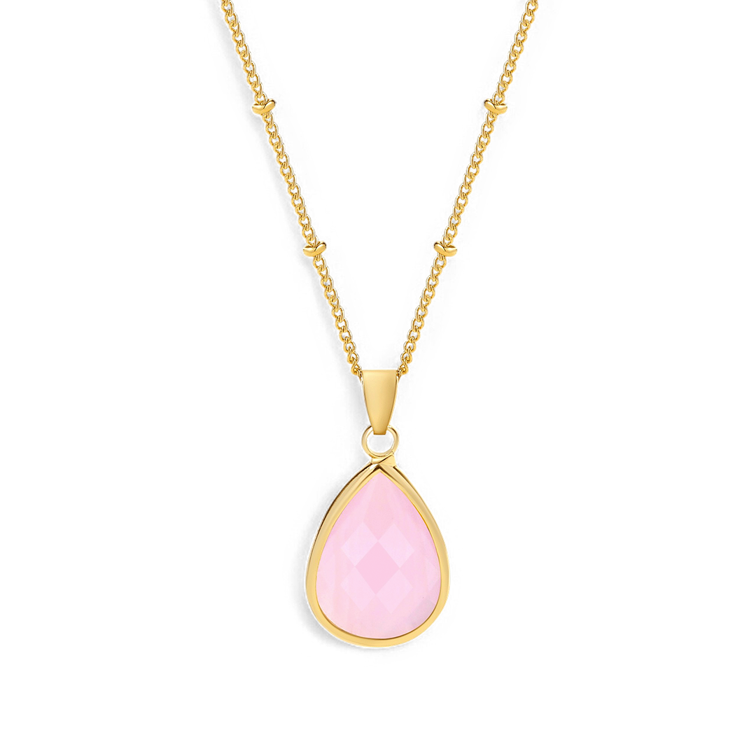 Birthstone Drop Pendant Necklace