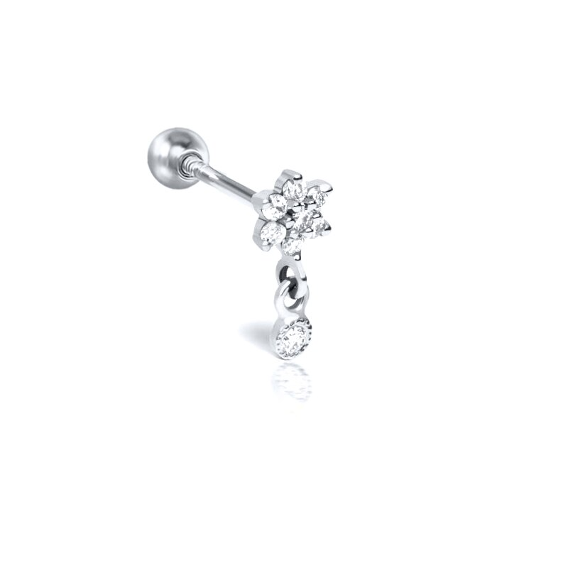 Pendientes colgantes pavé S925