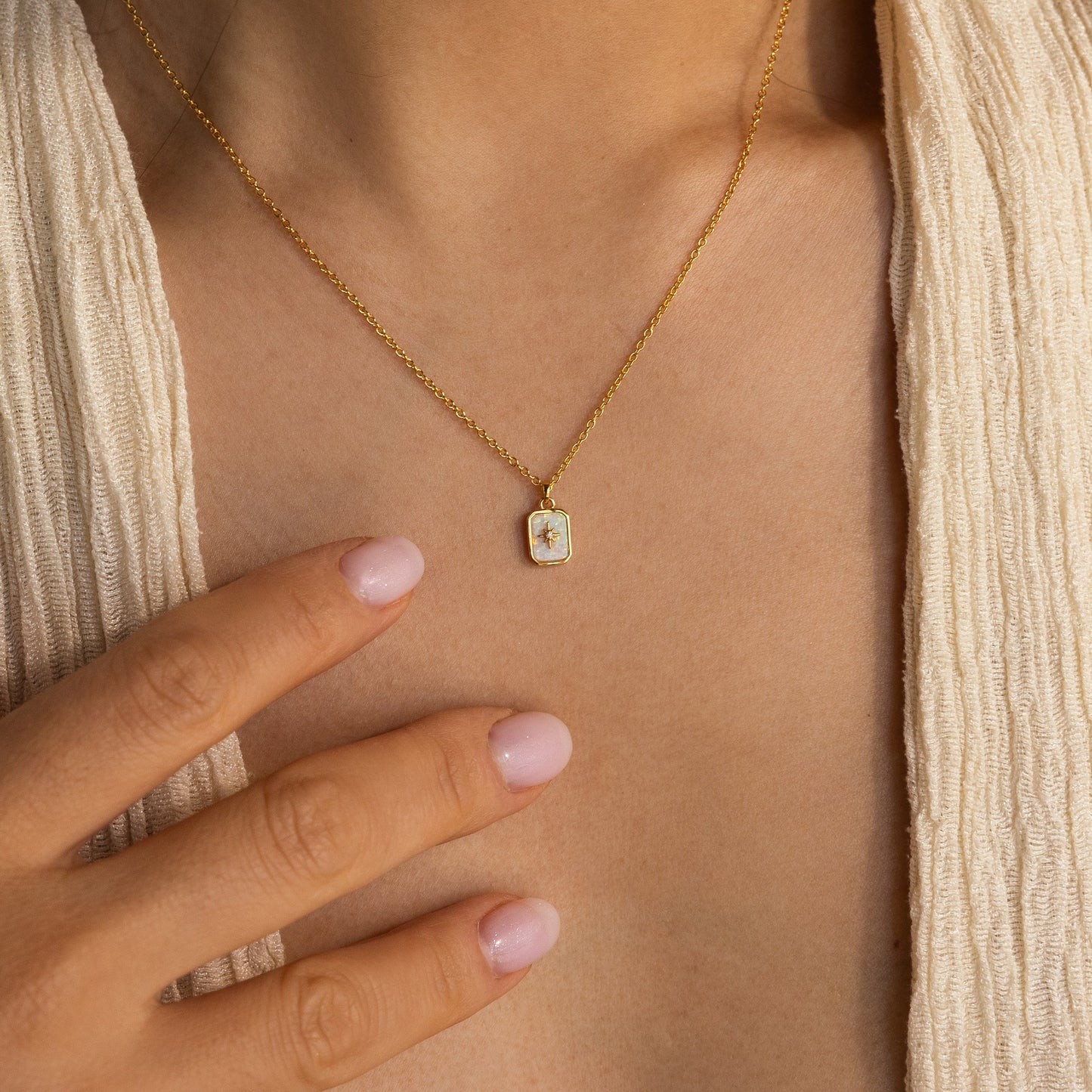 North Star Gemstone Necklace