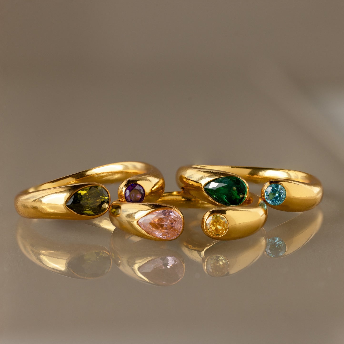 Toi Moi Birthstone Signet Ring