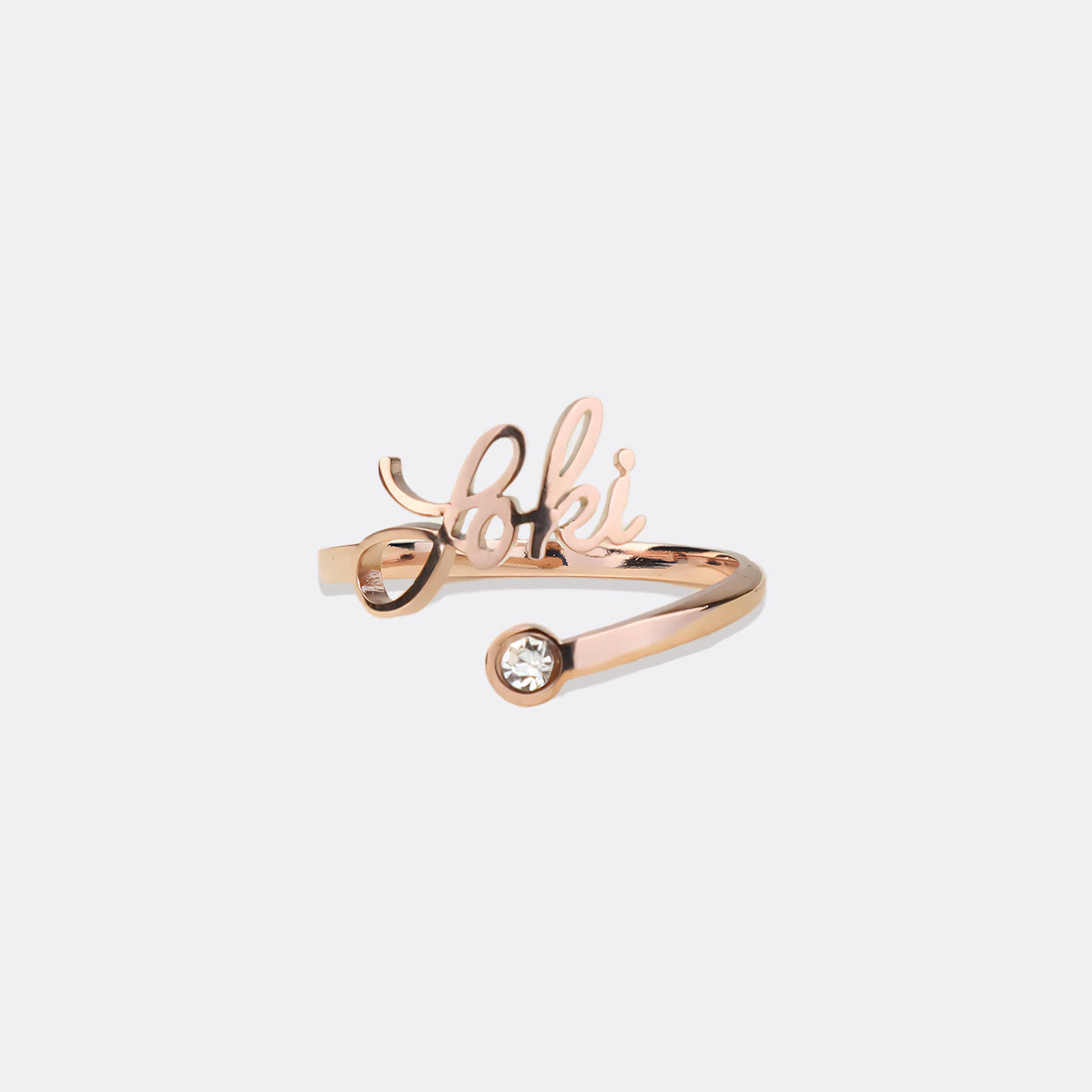 Custom Birthstone Name Ring