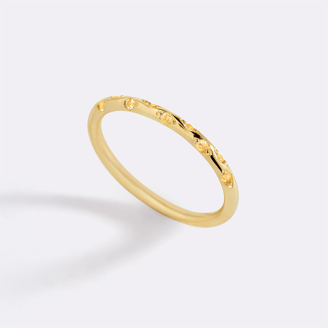 Dainty Birthstone Constellation Band