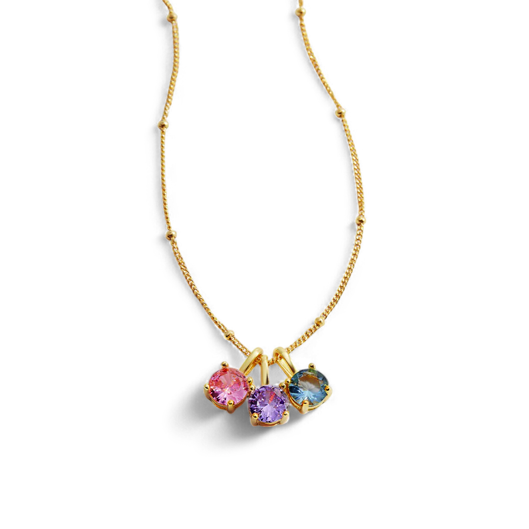 Dainty Birthstone Pendant Necklace
