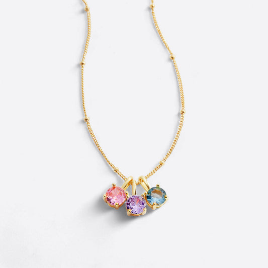 Dainty Birthstone Pendant Necklace