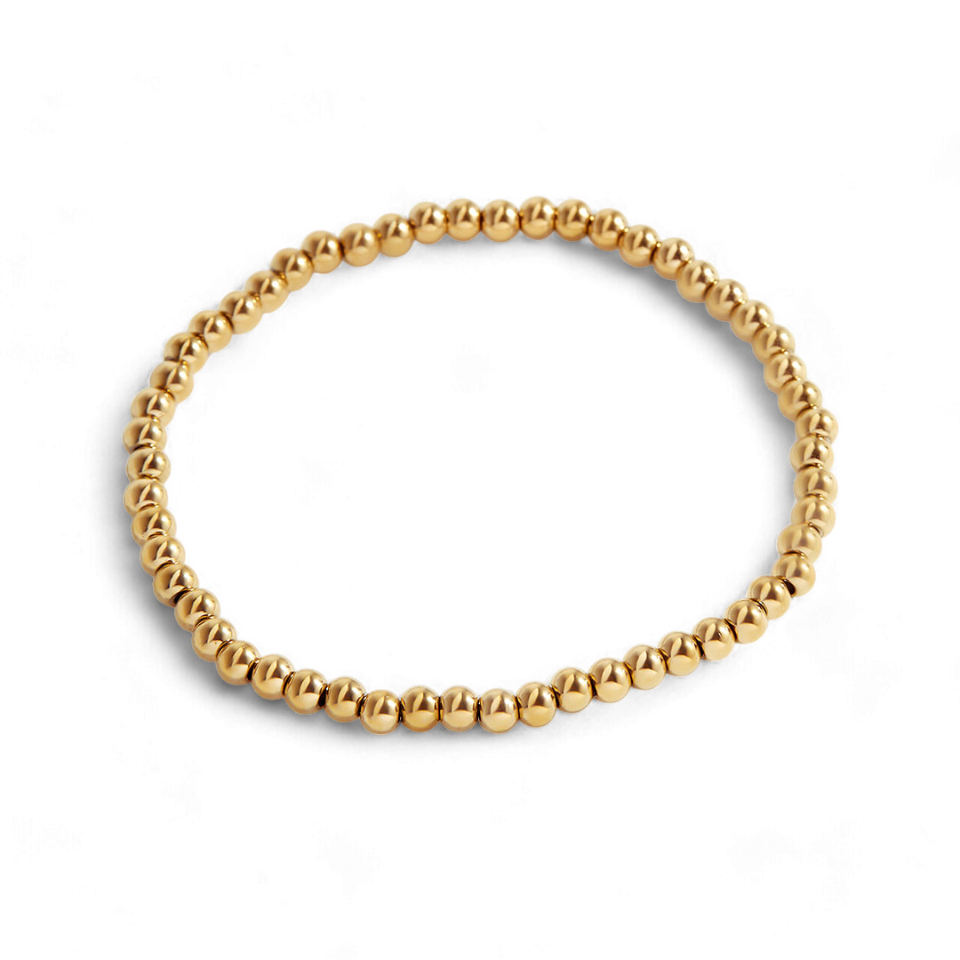 Zierliches goldenes Stapelarmband