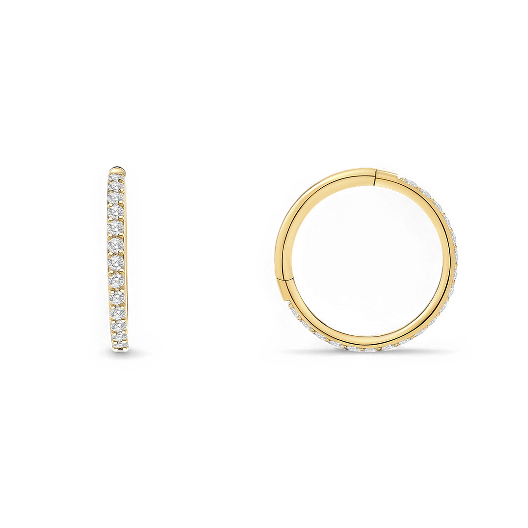 Eternity Crystal Cartilage Hoops | 16g