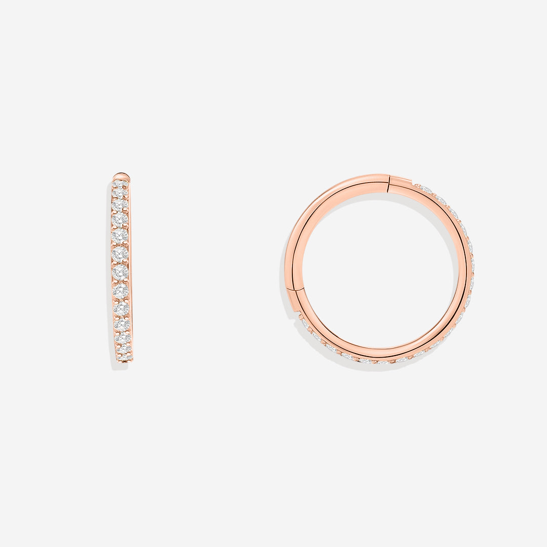 Eternity Crystal Cartilage Hoops | 16g
