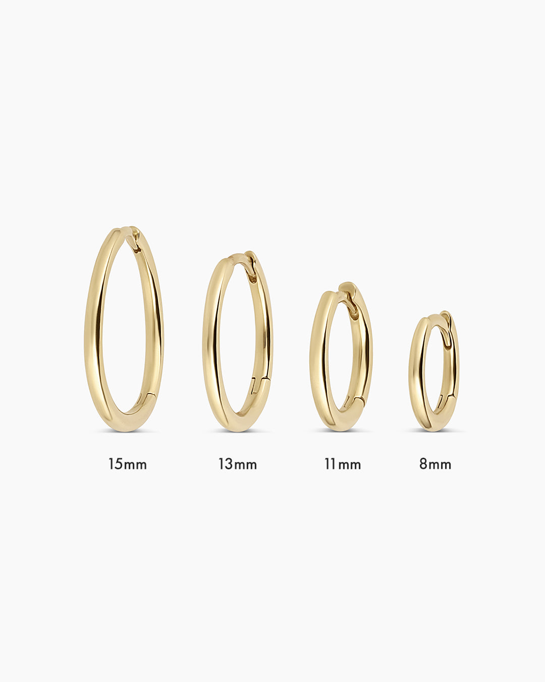 14 Karat Gold Klassischer einzelner Huggie