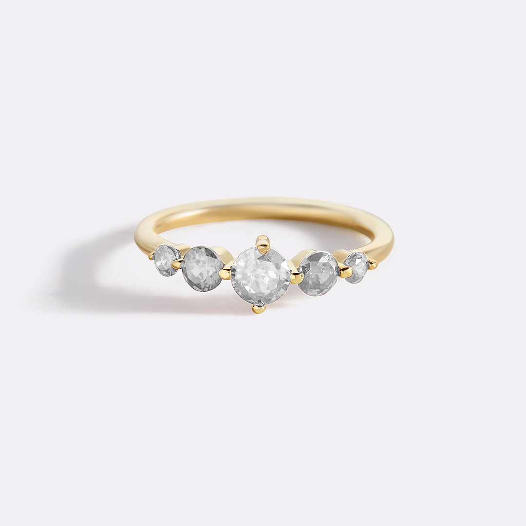 Five Stone Birthstone Statement Ring