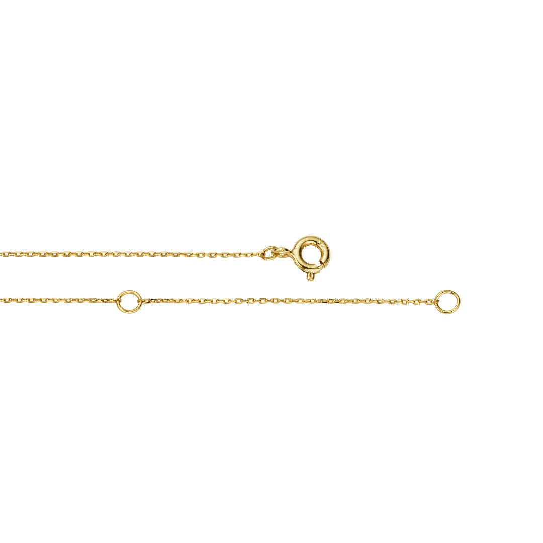 Gold Sparkle Chain Necklace