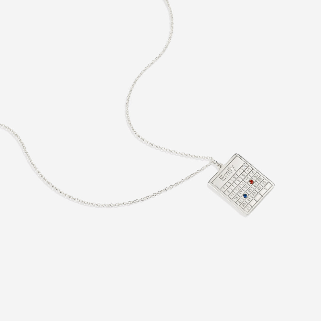 Personalized Family Calendar Necklace