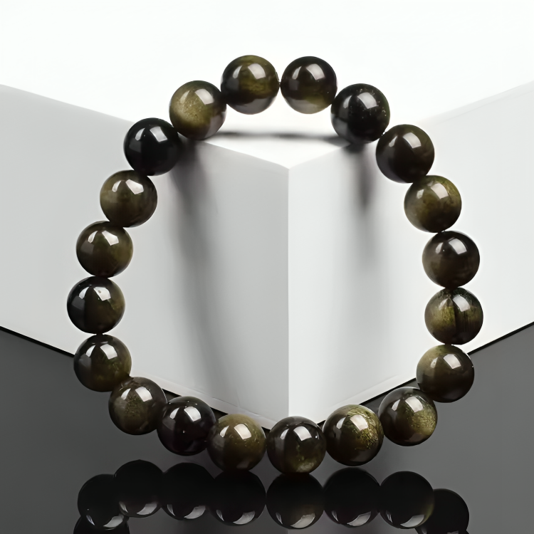 Luck Wealth Golden Obsidian Bracelet