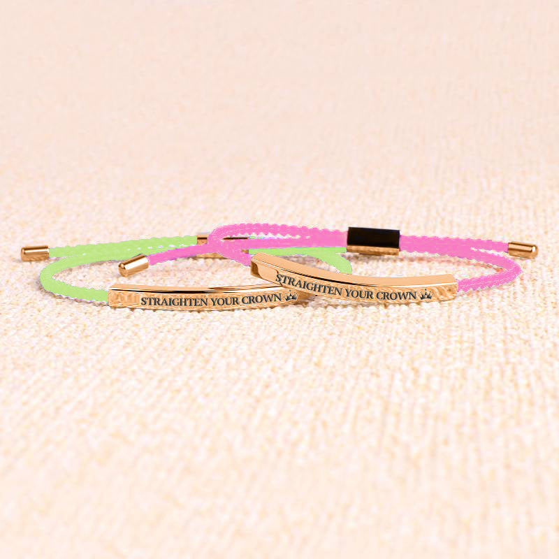 Remember Who You Are and Straighten Your Crown Inspire Bracelet
