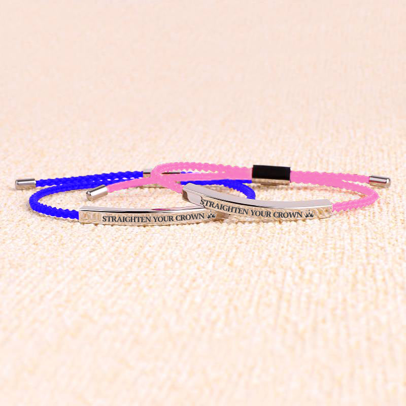 Remember Who You Are and Straighten Your Crown Inspire Bracelet