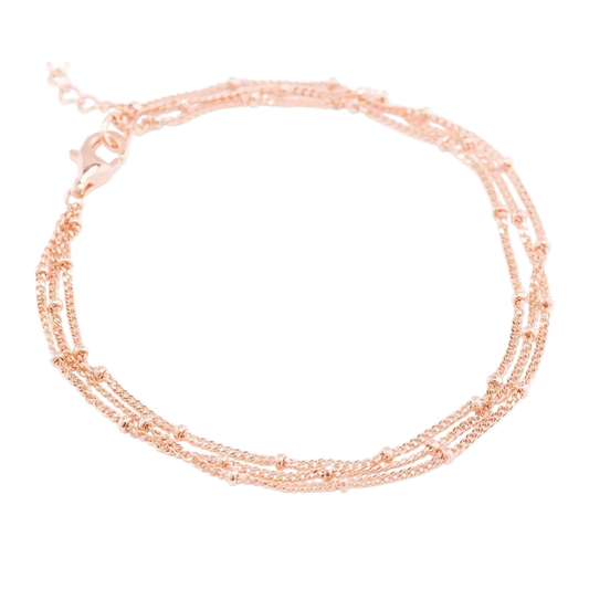 Triple Layer Satellite Chain Bracelet