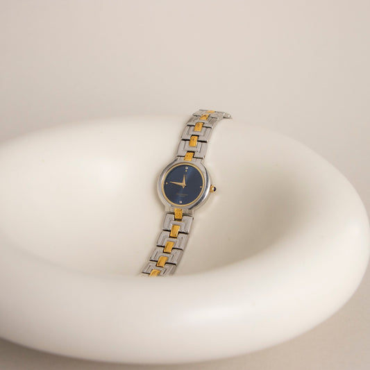 Reloj vintage Givenchy Swiss Ocean de dos tonos