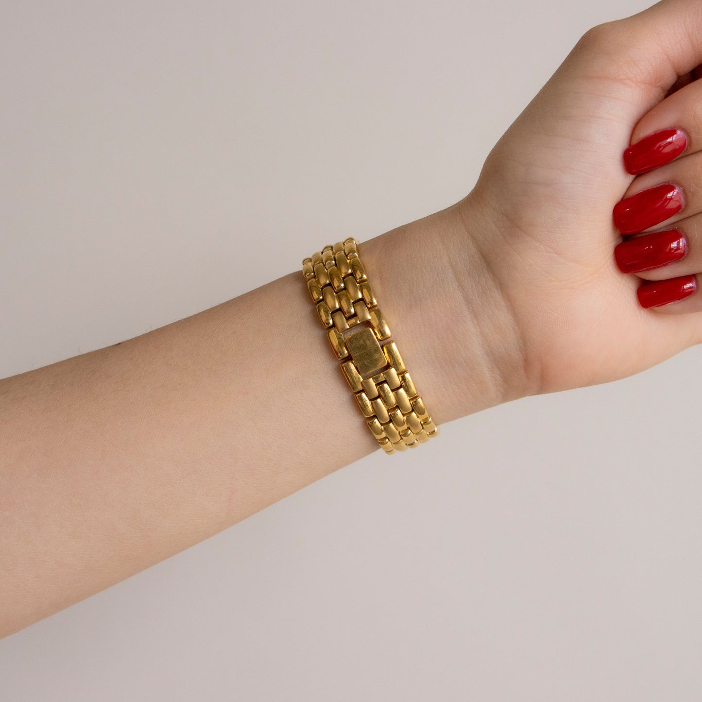 Vintage Lancel Rectangular Gold Watch
