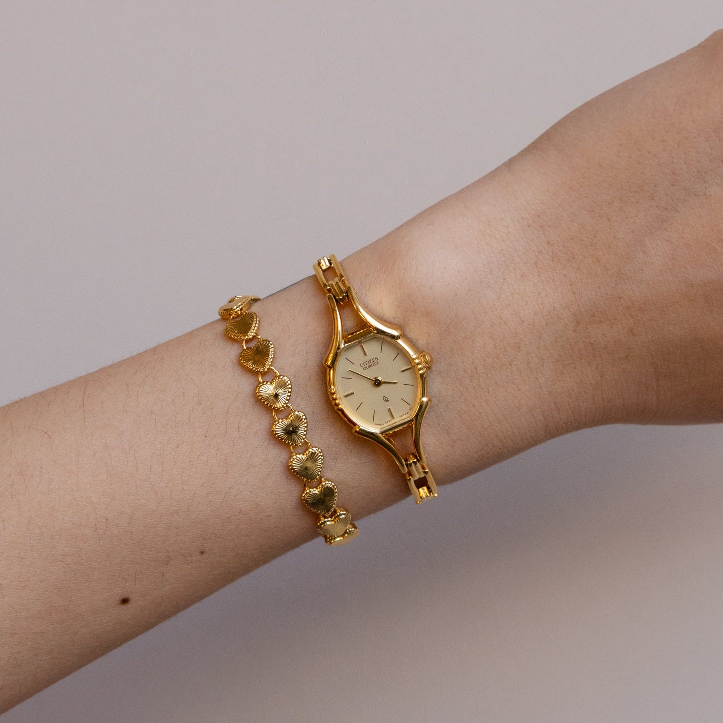 Vintage Citizen Links Gold Watch