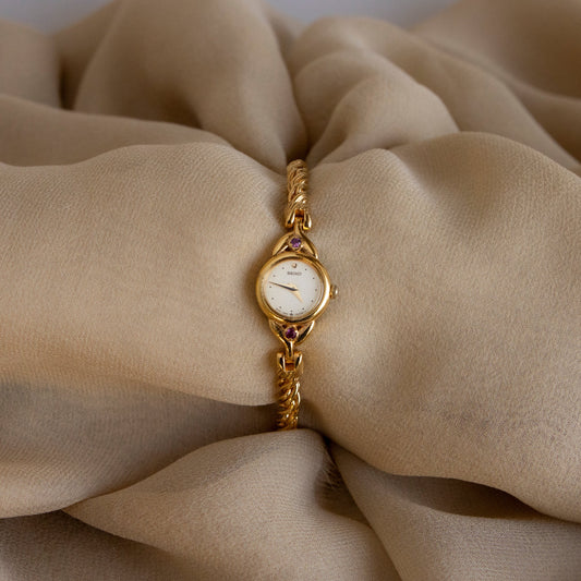 Reloj vintage Seiko Ruby Rope dorado