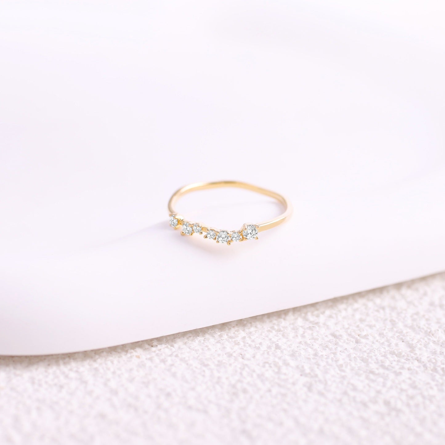 Schimmernder Diamantring