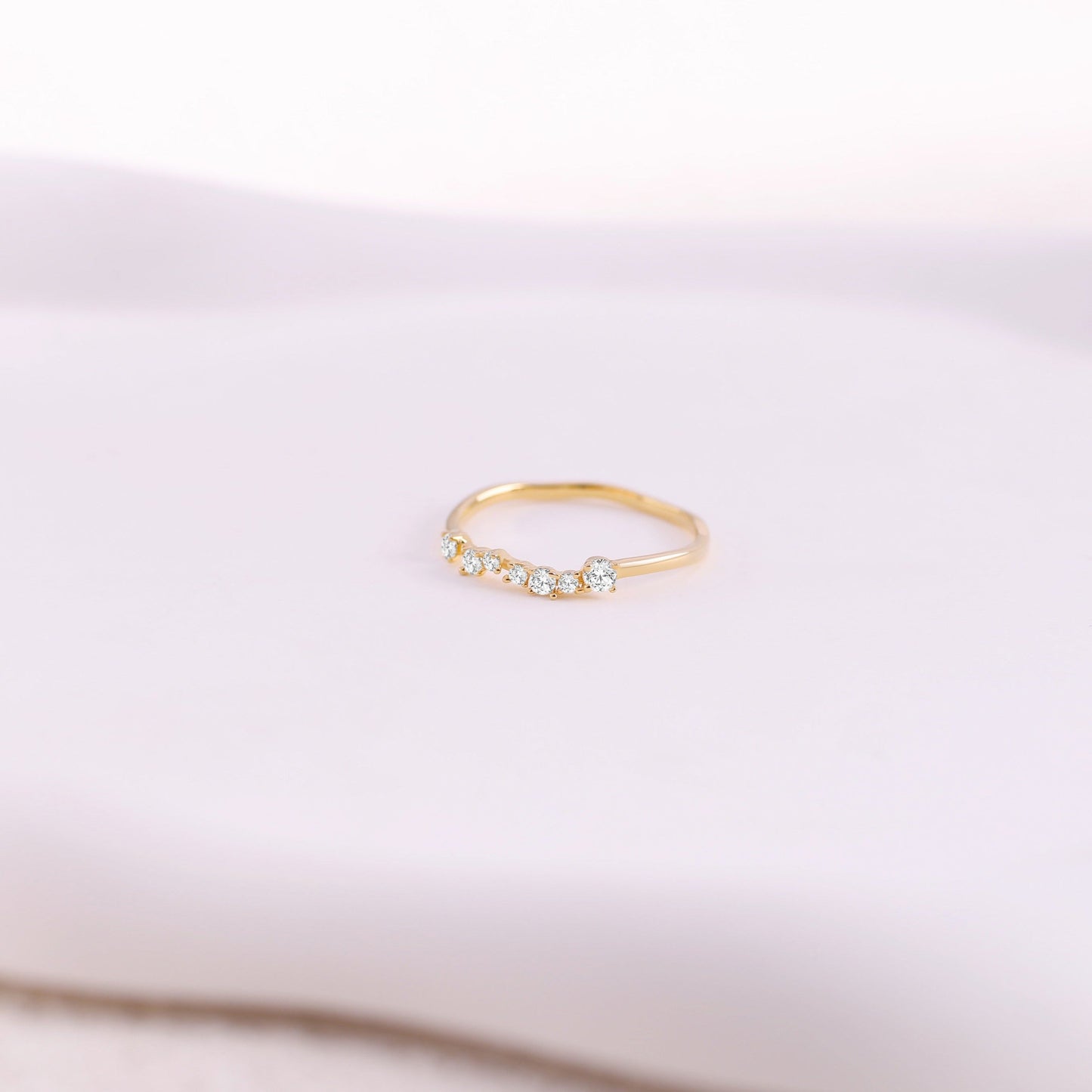 Schimmernder Diamantring