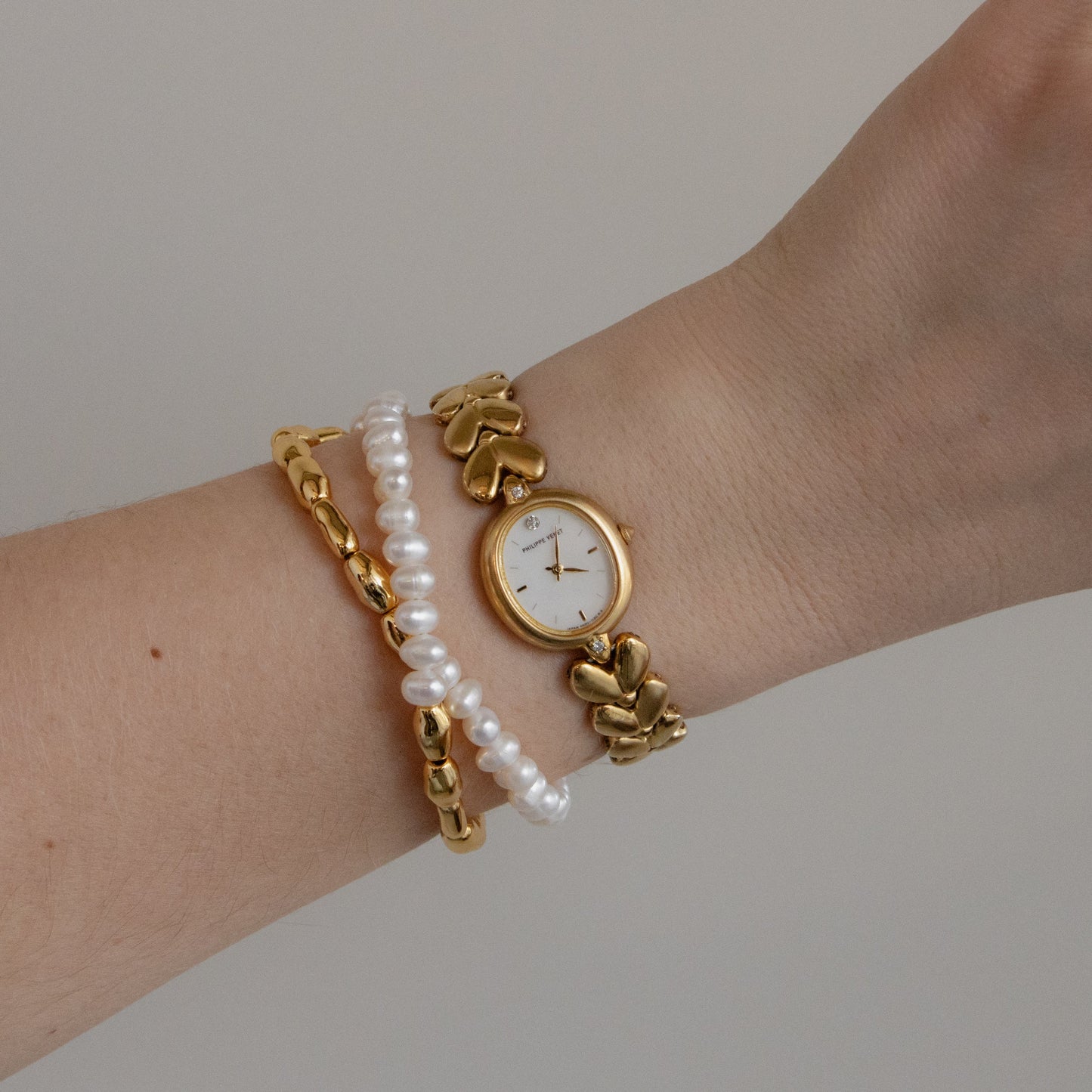 Vintage Philippe Venet Oval Gold Watch