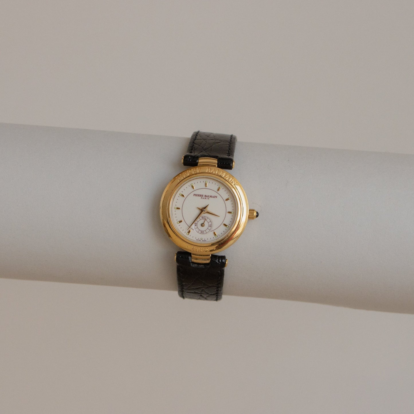 Vintage Pierre Balmain Swiss Straps Gold Watch