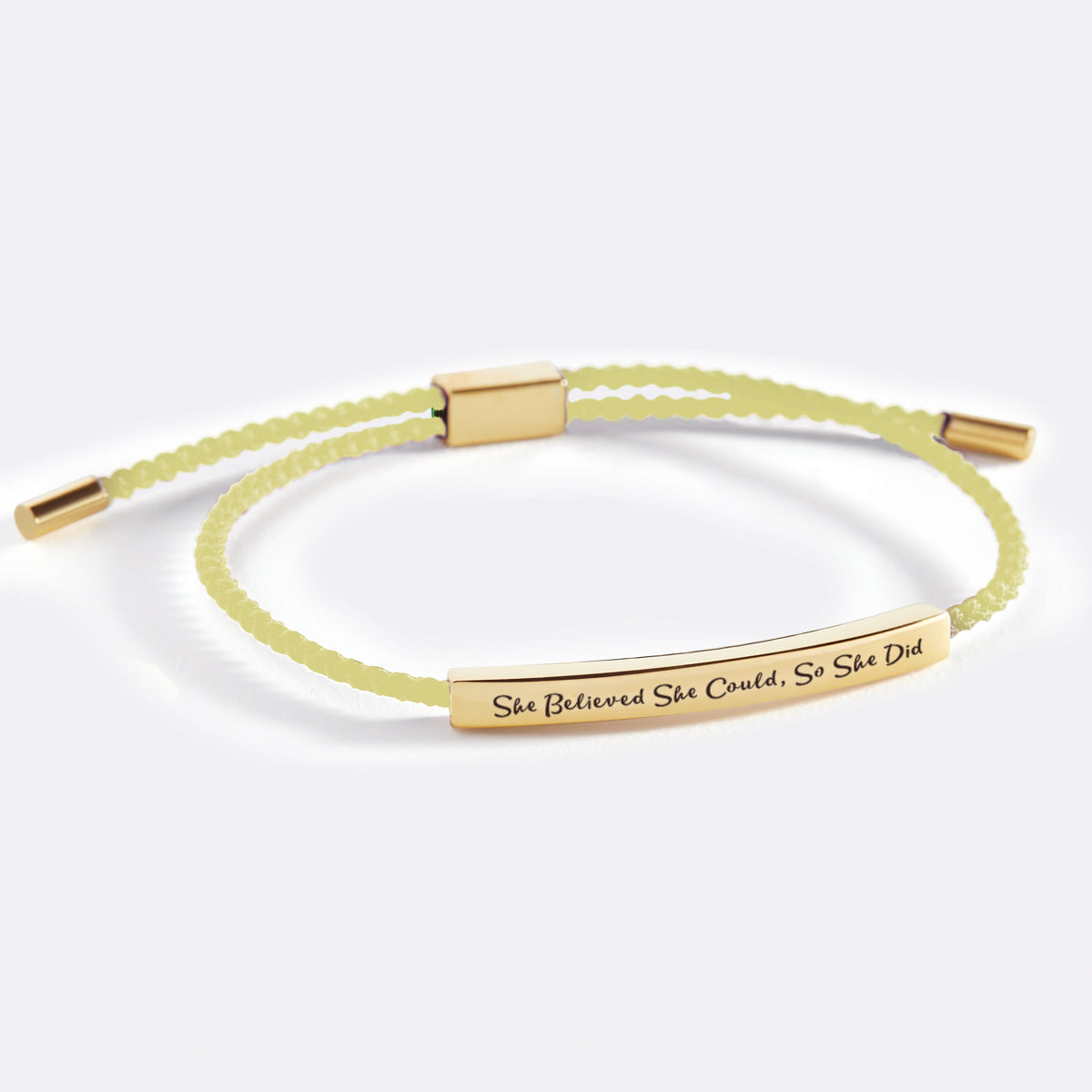 She Believed She Could, So She Did Inspire Bracelet