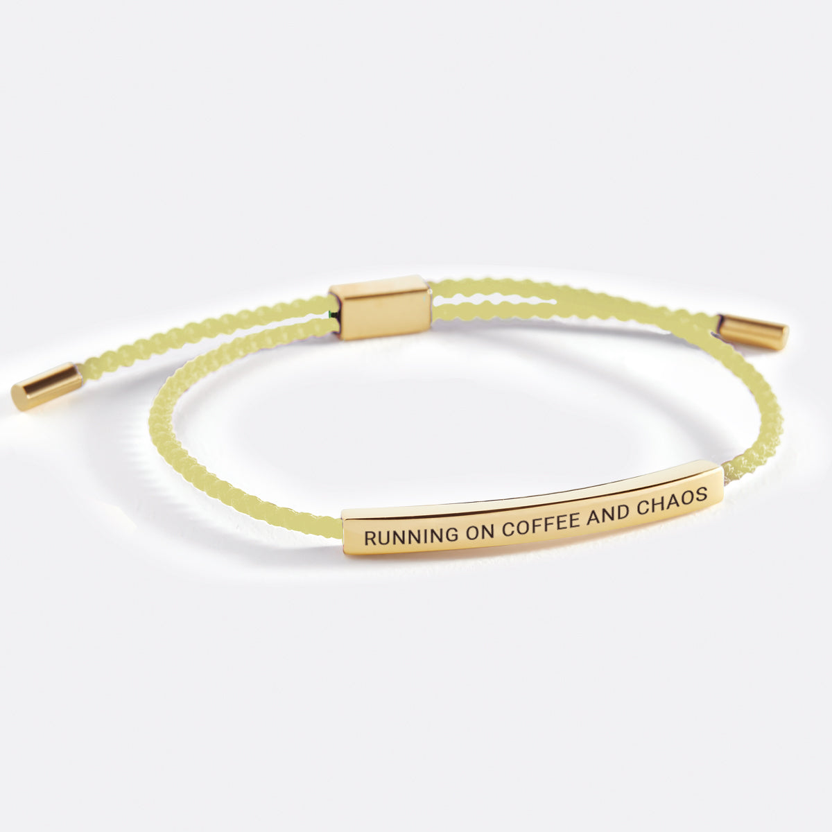 Running on Coffee and Chaos Inspire Bracelet