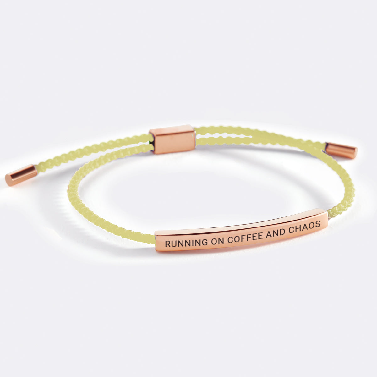 Running on Coffee and Chaos Inspire Bracelet