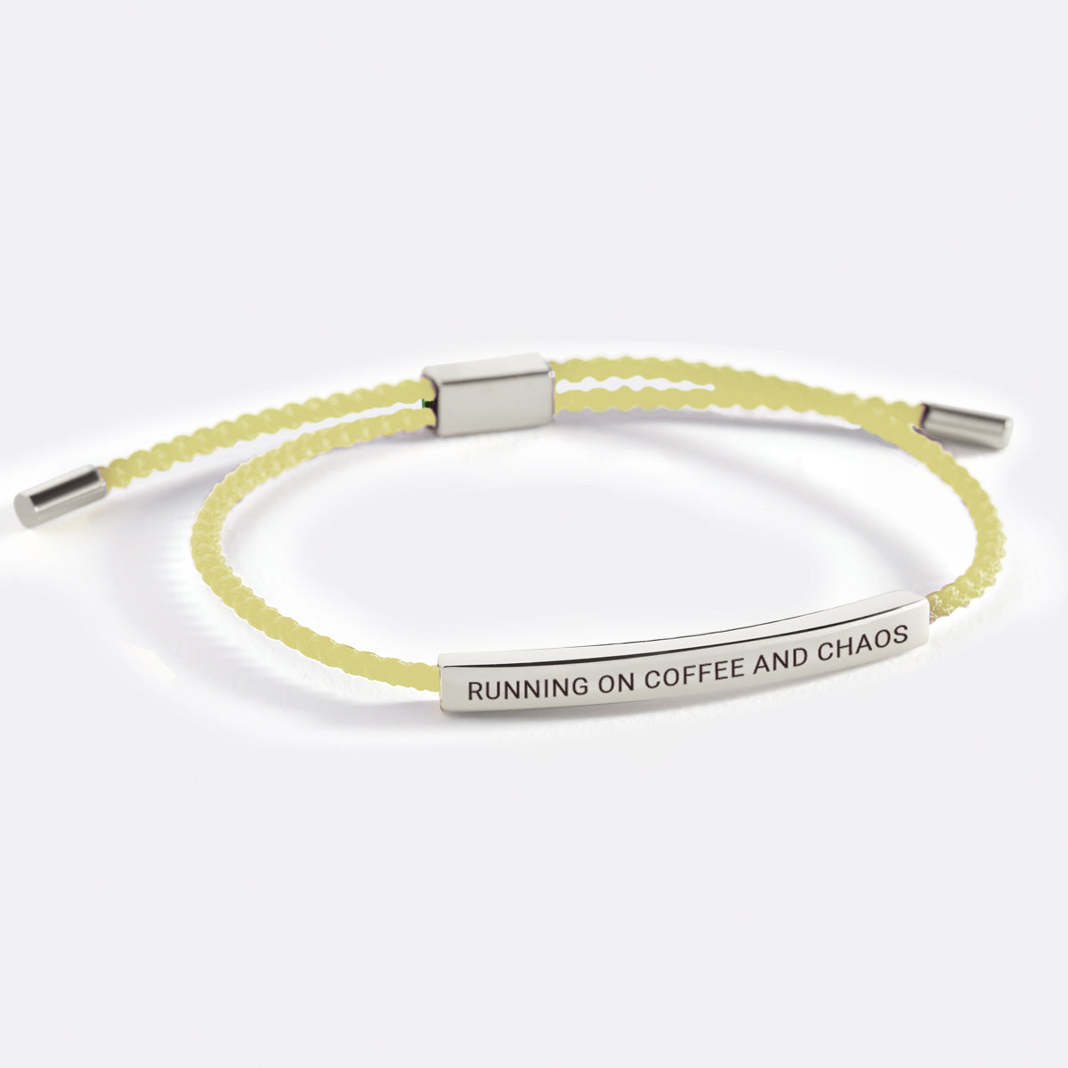 Running on Coffee and Chaos Inspire Bracelet