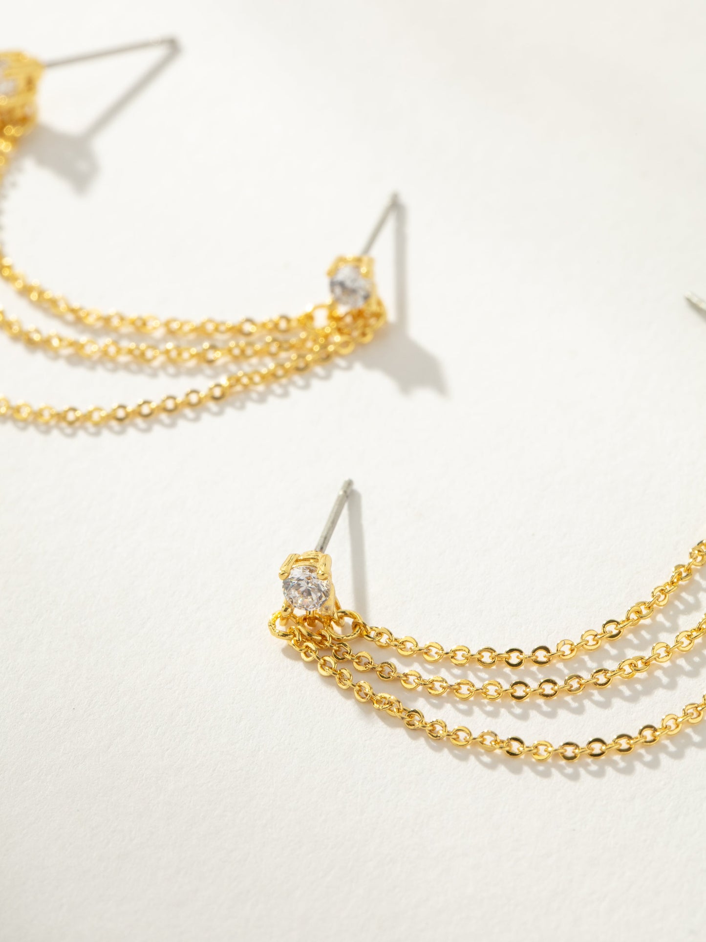 Triple Chain Ear Climber