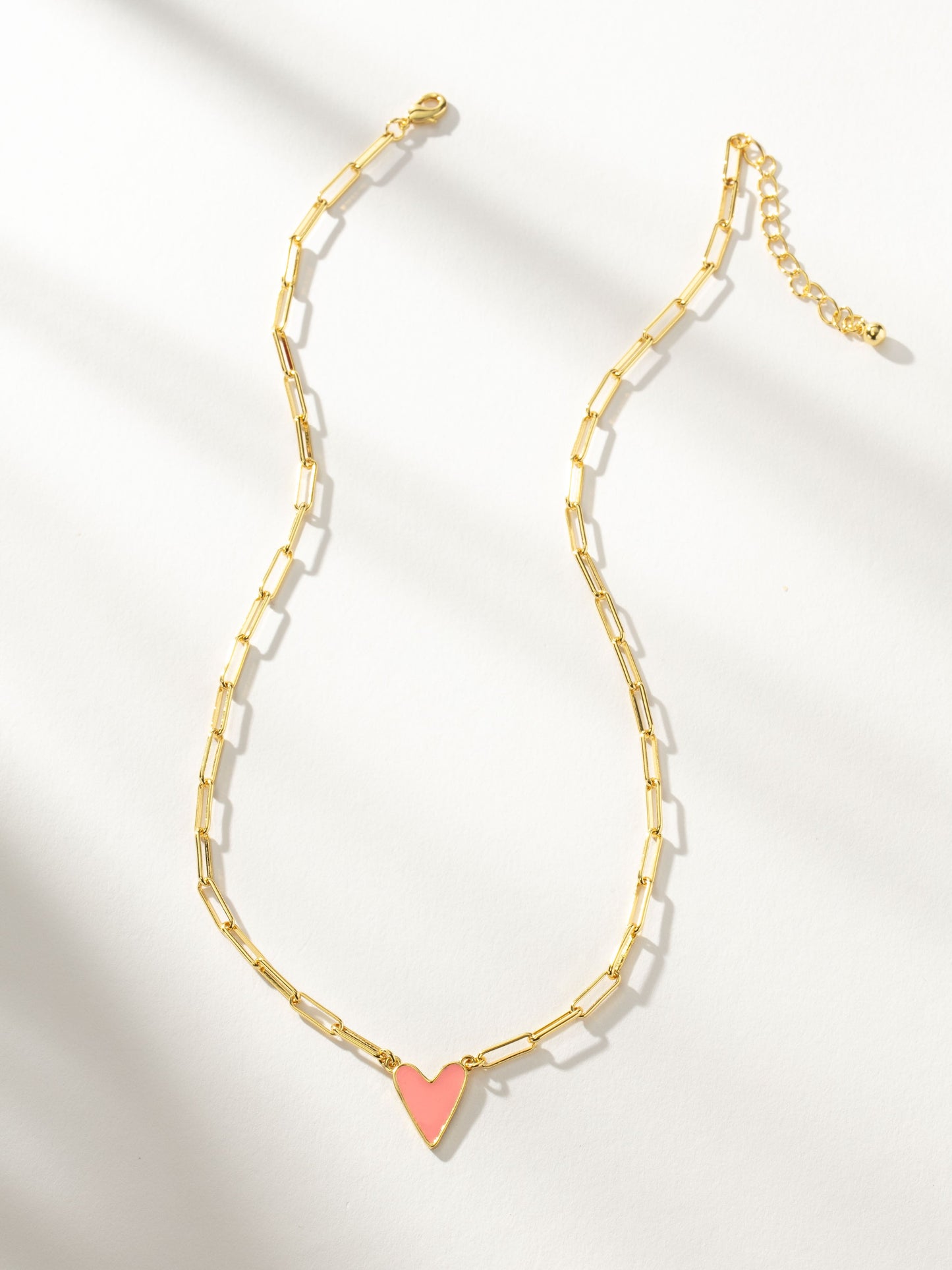 Enamel Heart Necklace