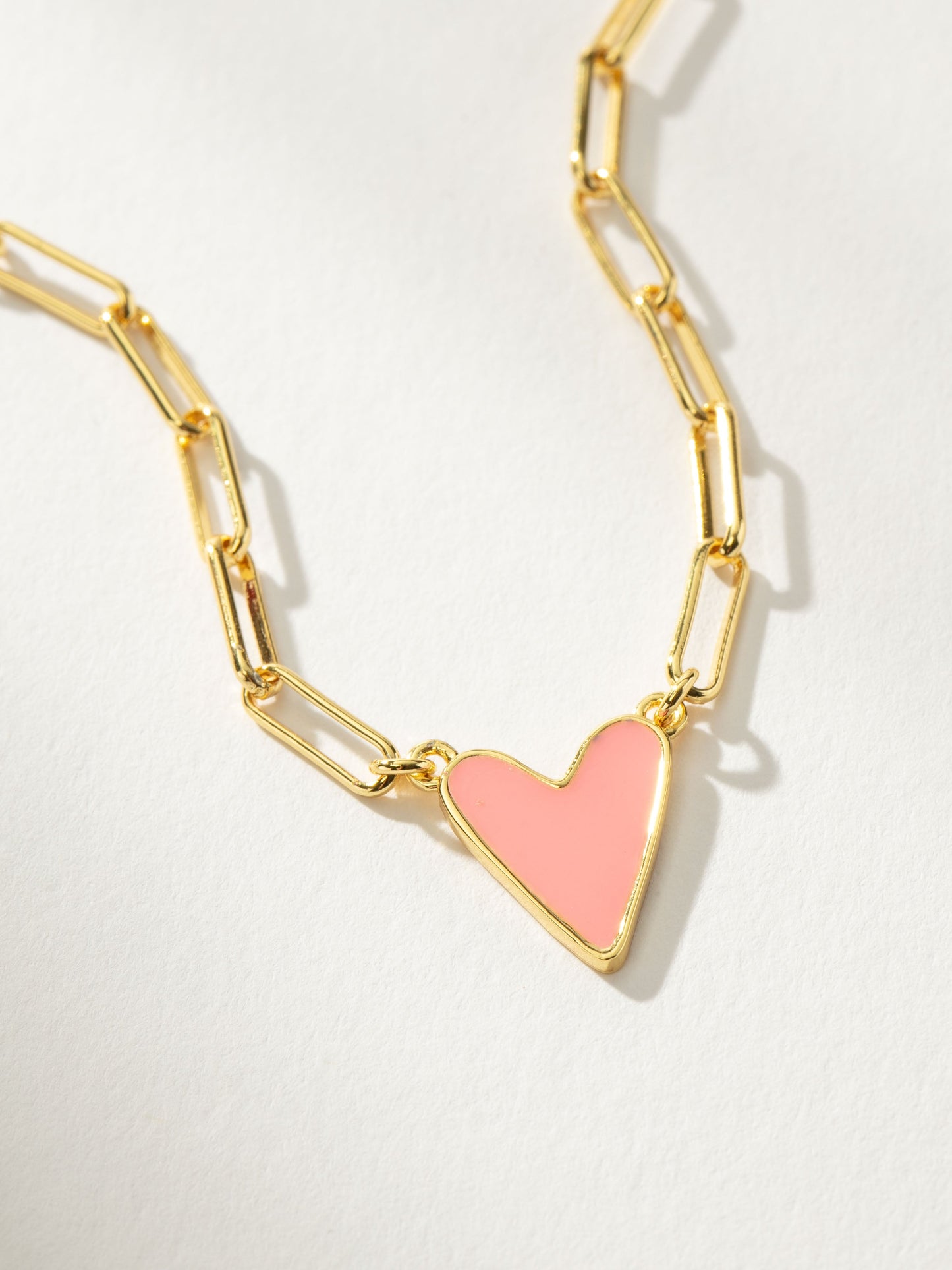Enamel Heart Necklace