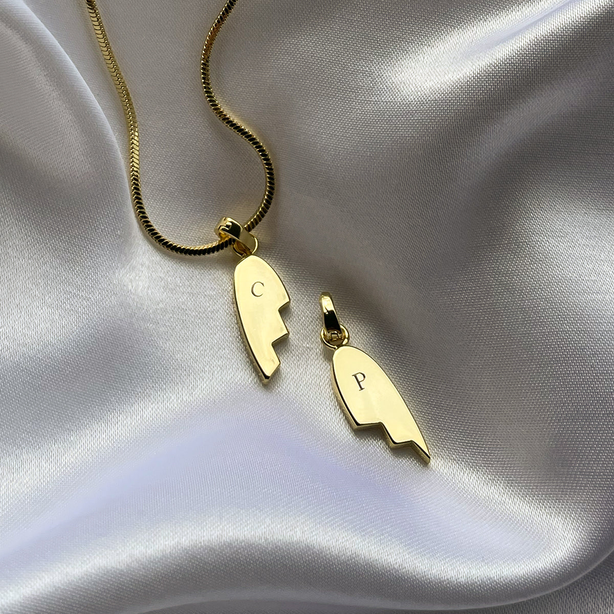 Dijes de corazón "Mejor juntos" (juego de 2)