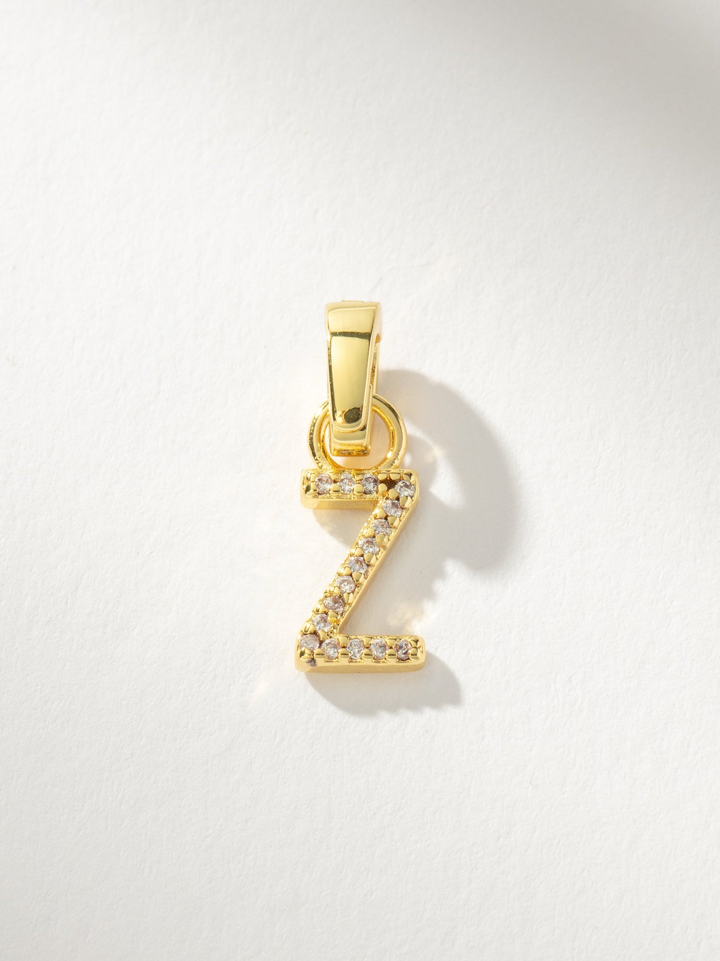 Pavé Letter Charm